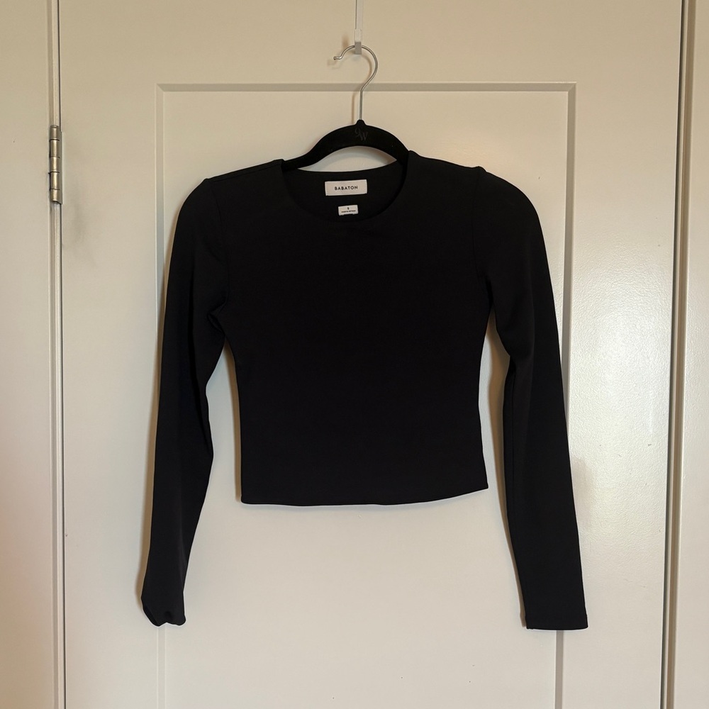 Babaton Contour Crew Cropped Longsleeve